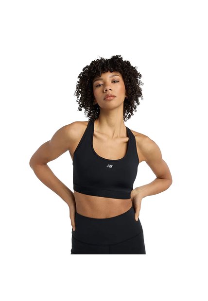 Top Deportivo New Balance Original Essential Run Negro Mujer