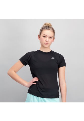 Camisa Deportiva New Balance Original Impact Run Negro Mujer New Balance