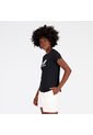 Camisa Deportiva New Balance Original EssStacked Negro Mujer de New Balance