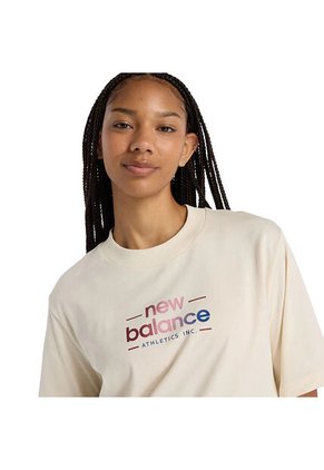 Camisas Deportivas New Balance Originals Relaxed Beige Mujer