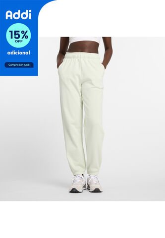 Pantalón Jogger New Balance French Terry Og Blanco Mujer New Balance