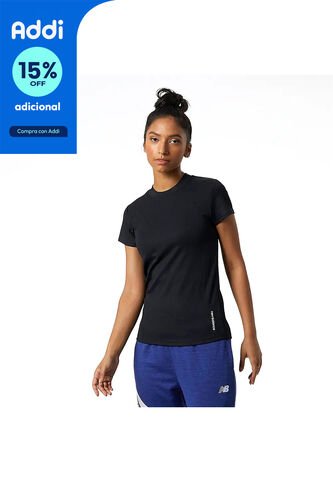 Camisa Deportiva New Balance Original PerfectRib Negro Mujer New Balance