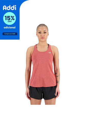 Camisa Deportiva New Balance Original Impact Run Rojo Mujer New Balance