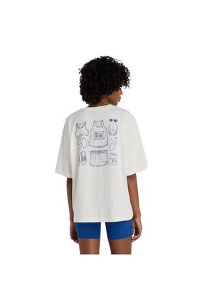 Camisas Deportivas New Balance Original Relaxed Blanco Mujer