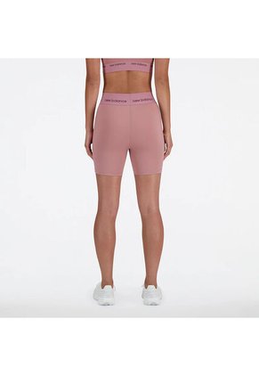 Pantaloneta New Balance Original Tiro Alto Rosa Para Mujer
