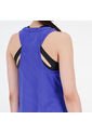 Camisa Deportiva New Balance Original QSpeed Azul Para Mujer de New Balance