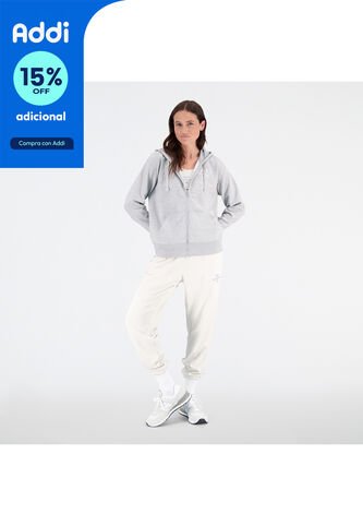 Chaqueta Deportiva Marca New Balance Essentials Gris Mujer New Balance