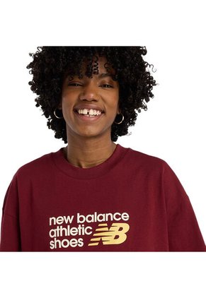 Camisa Deportiva New Balance Original Ath Premium Rojo Mujer