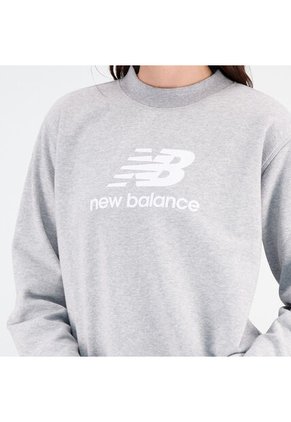 Chaqueta New Balance Originals Essentials Stacked Gris Mujer