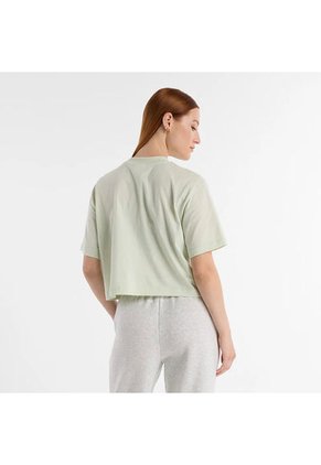 Camisa Tshirt Marca New Balance Relaxed 550 Verde Mujer
