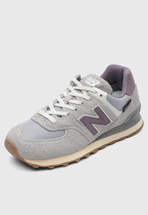 Tenis new balance 574 Lila Grisáceo