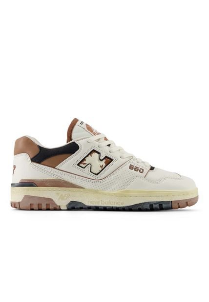 Tenis New Balance 550-Blanco/Café