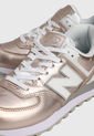 Tenis Lifestyle Oro rosa-Blanco New Balance 574 de New Balance