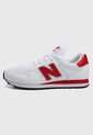 Tenis Lifestyle Blanco-Rojo-Negro New Balance GM 500 de New Balance
