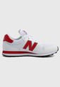 Tenis Lifestyle Blanco-Rojo-Negro New Balance GM 500 de New Balance