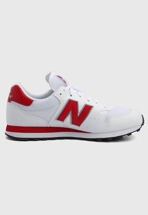 Tenis Lifestyle Blanco-Rojo-Negro New Balance GM 500