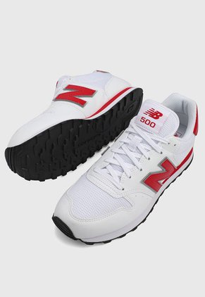 Tenis Lifestyle Blanco-Rojo-Negro New Balance GM 500
