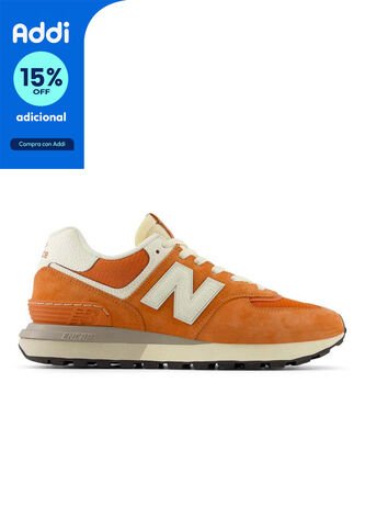 Tenis Deportivos New Balance Original 574 Naranja Unisex New Balance