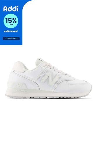 Tenis Deportivos Marca New Balance Original 574 Blanco Mujer New Balance