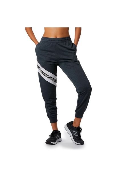 Jogger New Balance Relentless Terry Para Mujer-Negro