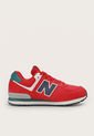 Tenis Lifestyle Rojo-Blanco-Verde-Azul New Balance Kids 574 de New Balance