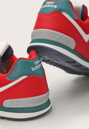 Tenis Lifestyle Rojo-Blanco-Verde-Azul New Balance Kids 574