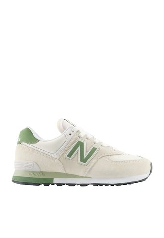 Tenis New Balance 574 Hombre-Beige/Verde New Balance