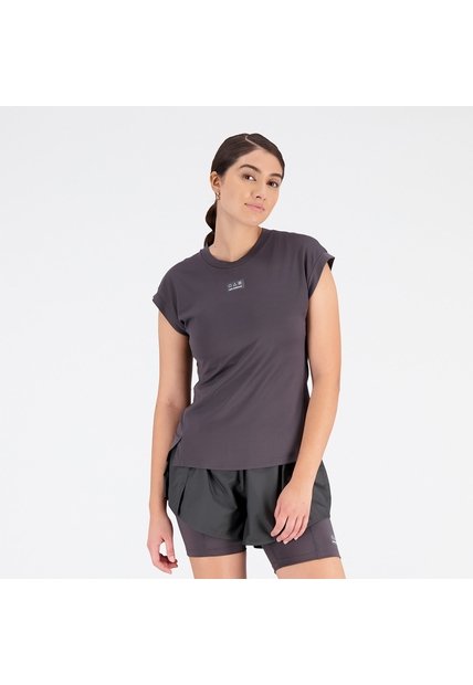 Camisa Deportiva New Balance Original Impact Run Negro Mujer