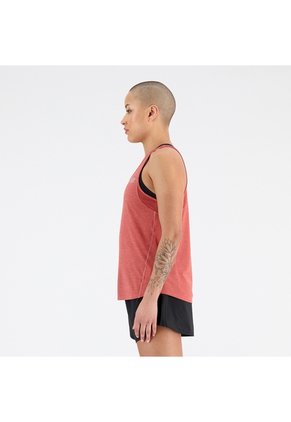 Camisa Deportiva New Balance Original Impact Run Rojo Mujer