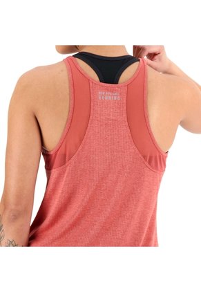 Camisa Deportiva New Balance Original Impact Run Rojo Mujer