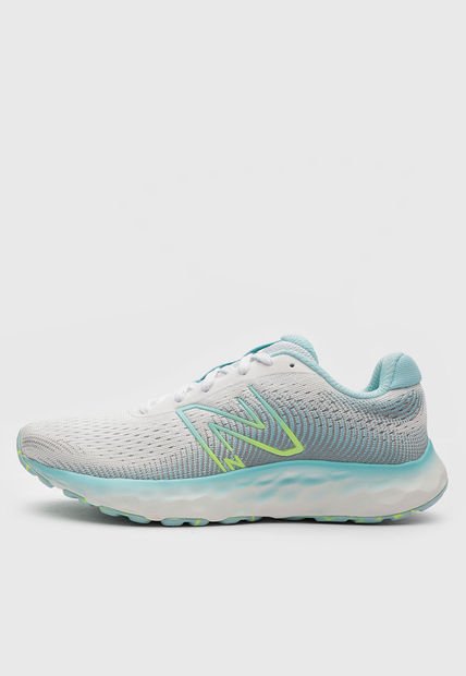 Tenis Running Blanco-Aguamarina-Amarillo new balance 520