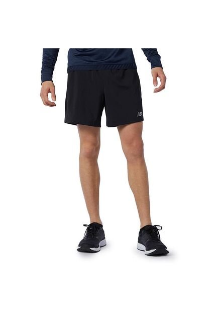 Pantaloneta New Balance Accelerate 5 In Para Hombre-Negro