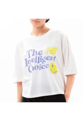 Camiseta New Balance Essentials Endless Dayz Mujer-Blanco