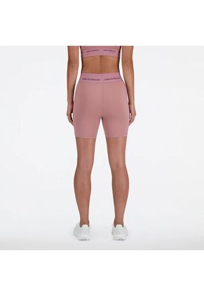 Pantaloneta New Balance Original Tiro Alto Rosa Para Mujer