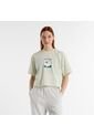 Camisa Tshirt Marca New Balance Relaxed 550 Verde Mujer de New Balance