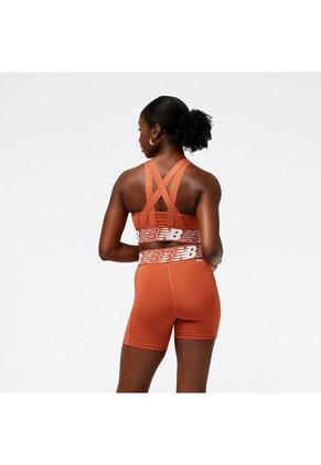 Top New Balance Original Relentless Crop Bra Naranja Mujer