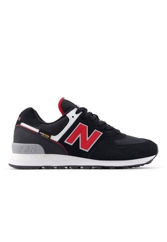 Tenis New Balance 574 Hombre-Negro/Rojo New Balance