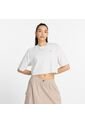 Camisa Deportiva New Balance Oversized Jersey Blanco Mujer de New Balance