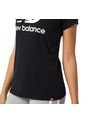 Camiseta New Balance Essentials Stacked Para Mujer-Negro de New Balance