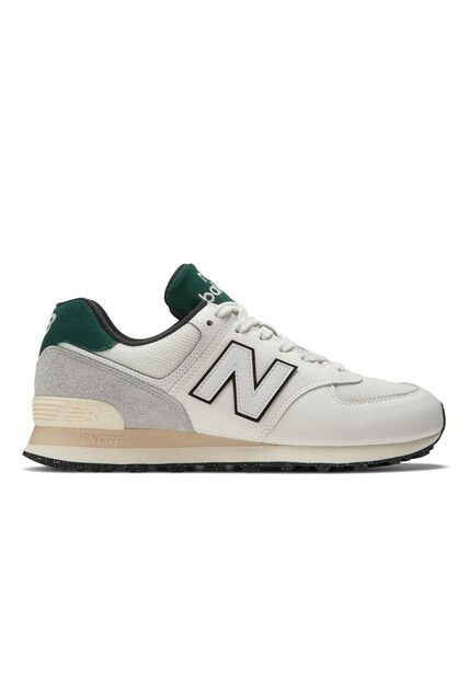 Tenis Zapatilla Marca Original New Balance 574 Blanco/Verde