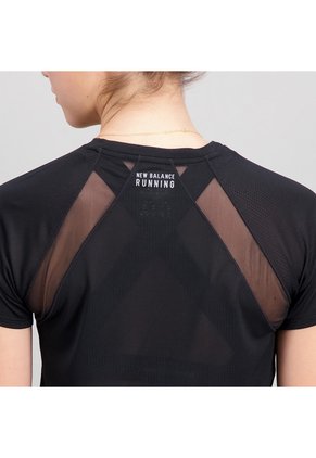 Camisa Deportiva New Balance Original Impact Run Negro Mujer