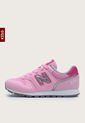 Tenis Lifestyle Rosa-Blanco-Plateado New Balance Kids 373 de New Balance