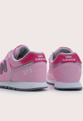 Tenis Lifestyle Rosa-Blanco-Plateado New Balance Kids 373