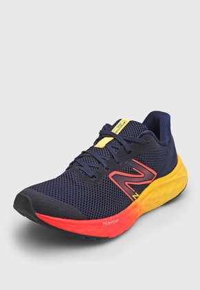Tenis Running Azul-Amarillo-Coral New Balance Arishi