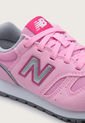 Tenis Lifestyle Rosa-Blanco-Plateado New Balance Kids 373 de New Balance
