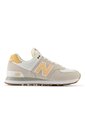 Tenis New Balance 574 Mujer-Gris/Naranja de New Balance