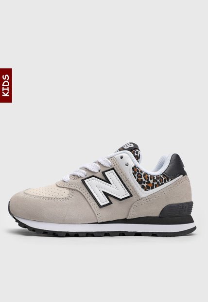 Tenis Lifestyle Beige-Blanco-Negro New Balance Kids 574