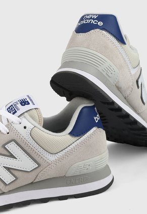 Tenis Lifestyle Gris-Blanco New Balance 574