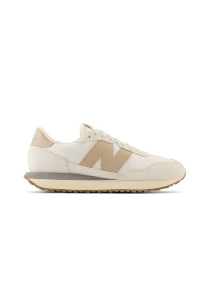 Tenis New Balance Hombre 237 Beige - Blanco