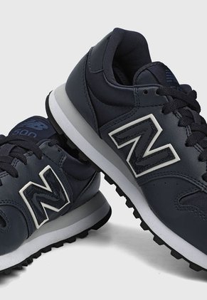 Tenis Lifestyle Azul Metalizado-Blanco New Balance 500
